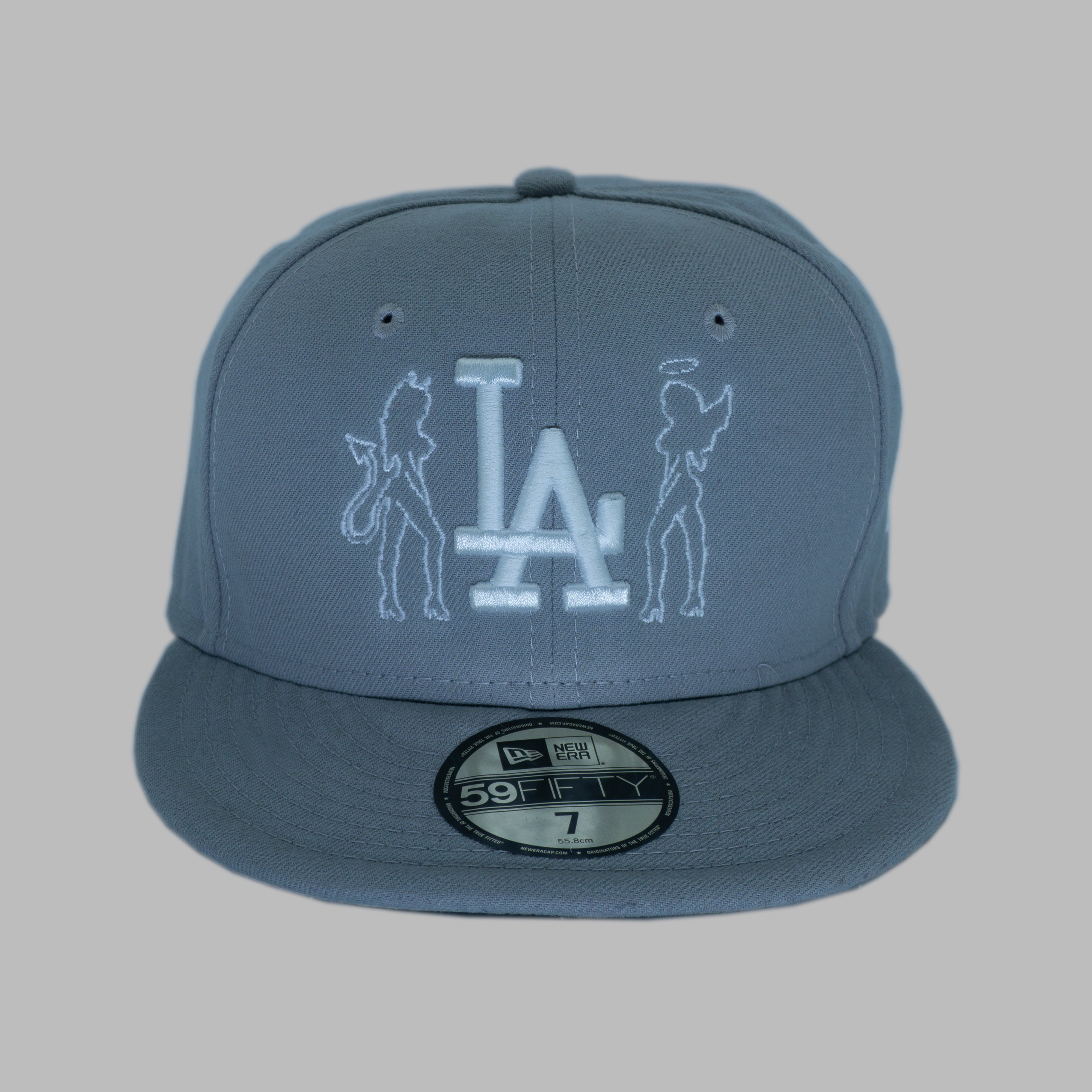 GREY 2FACED FITTED (size 7)